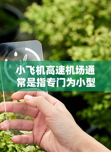 小飞机高速机场通常是指专门为小型飞机（如私人飞机、直升机或小型通用飞机）设计的机场。这些机场通常具有较短的跑道和低于大型飞机机场的飞行高度限制，能够满足小型飞机的起降需求