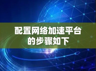配置网络加速平台的步骤如下