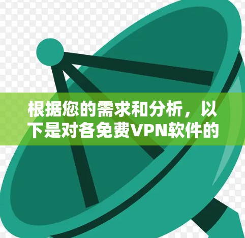 根据您的需求和分析，以下是对各免费VPN软件的总结和推荐