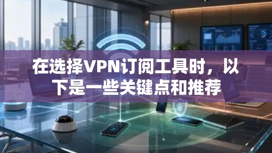 在选择VPN订阅工具时，以下是一些关键点和推荐
